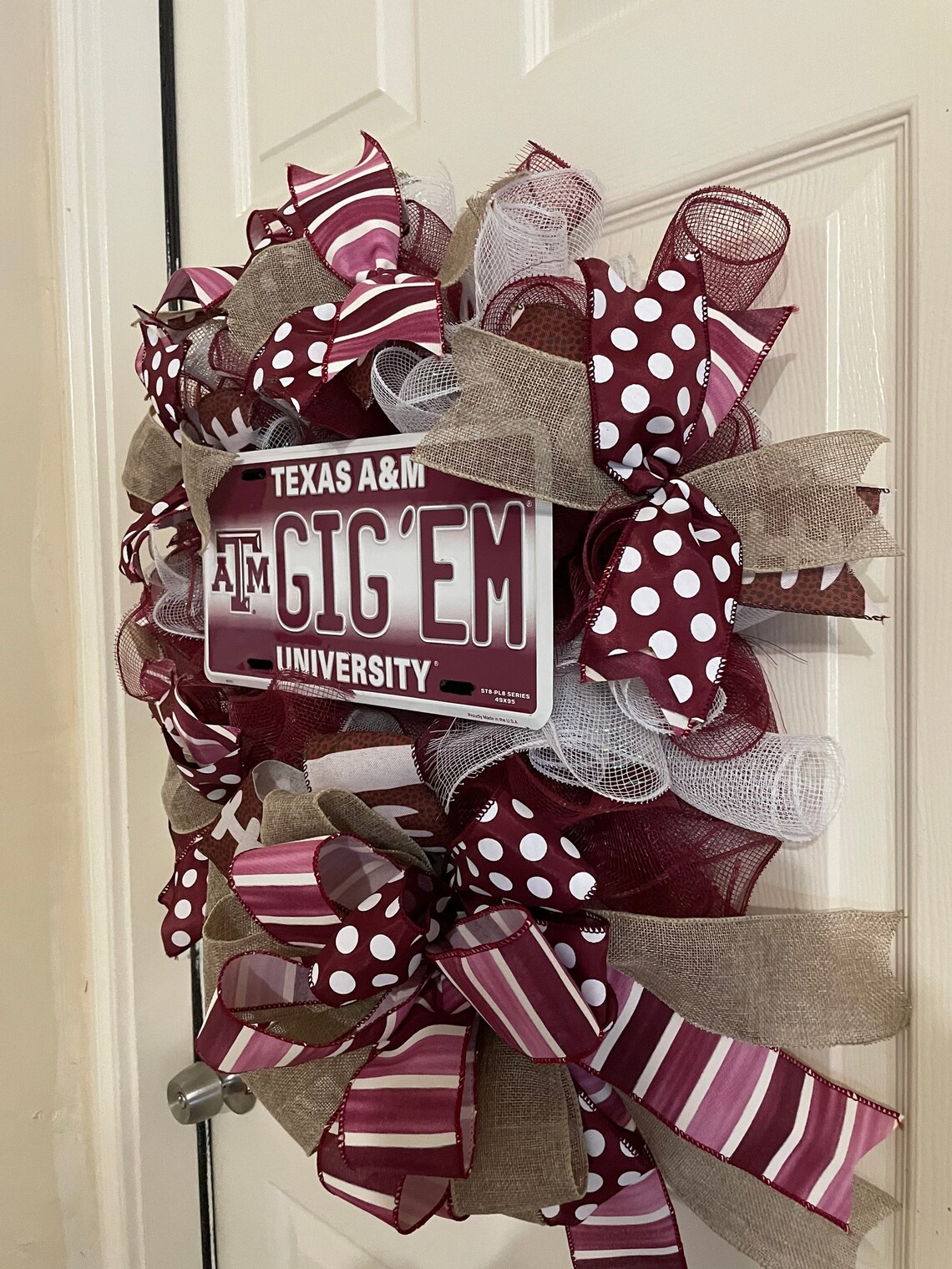 Texas A&M Wreath, Texas Aggies - Etsy