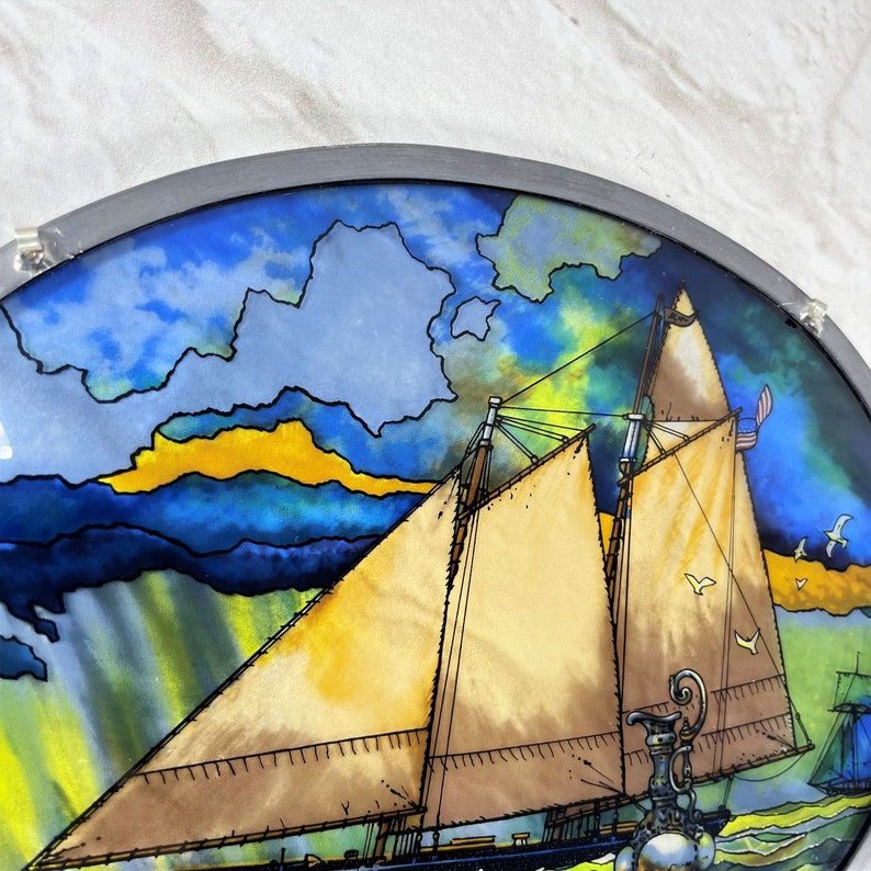 RARE Glassmasters America 1851 Jack Woodson America's Cup Etsy