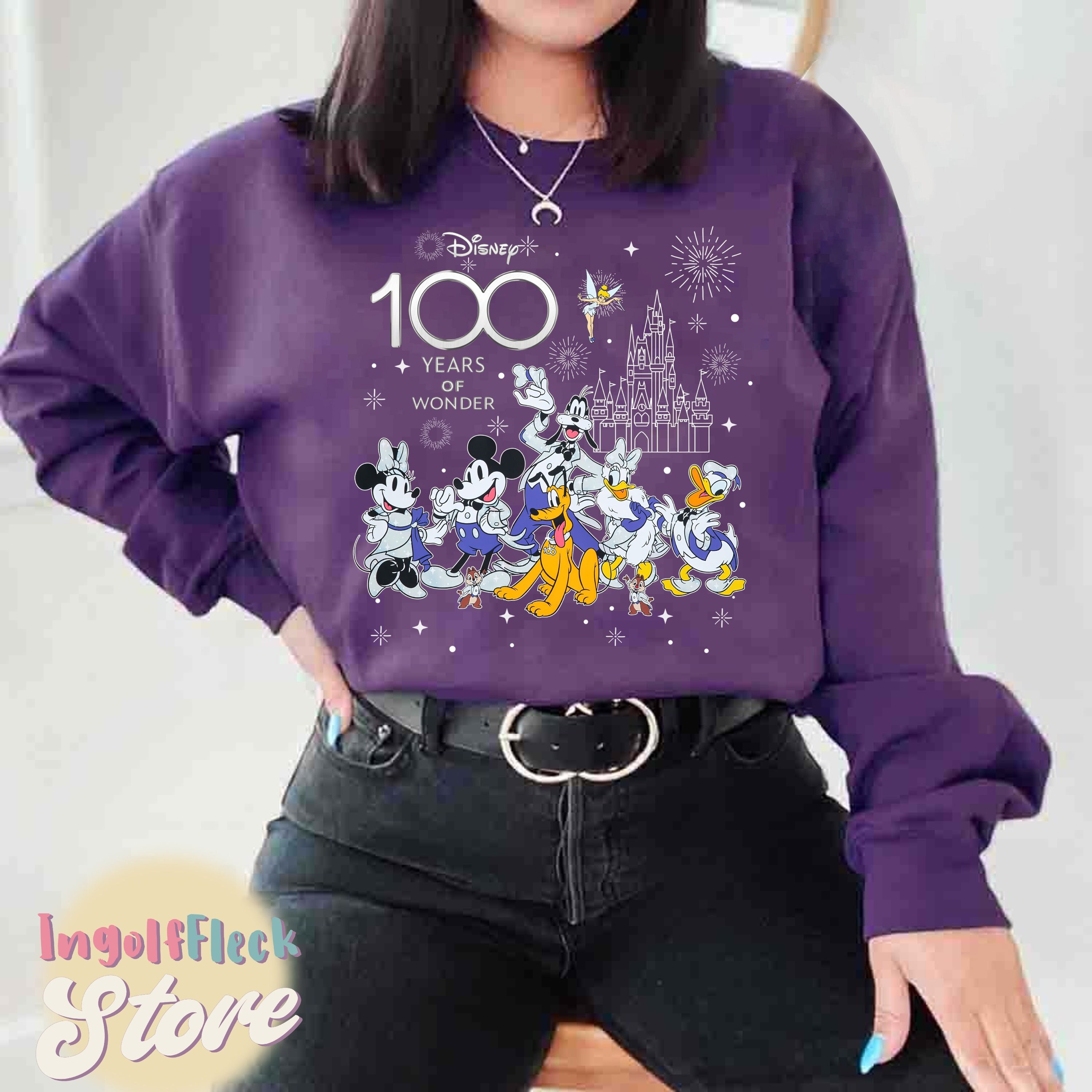 Disney 100 Years of Wonder Sweatshirt, Mickey and Friends Sweatshirt