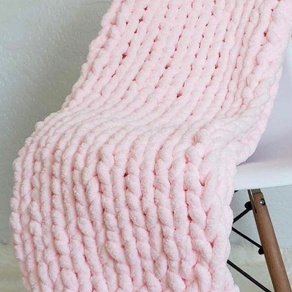 Chunky Knit Blanket Etsy
