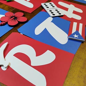 Puerto Rico Banner, Puerto Rico Birthday Decor, Puerto Rico Party, Puerto Rico Gift, Puerto Rico Decorations, Puerto Rico Flag, Coqui Banner