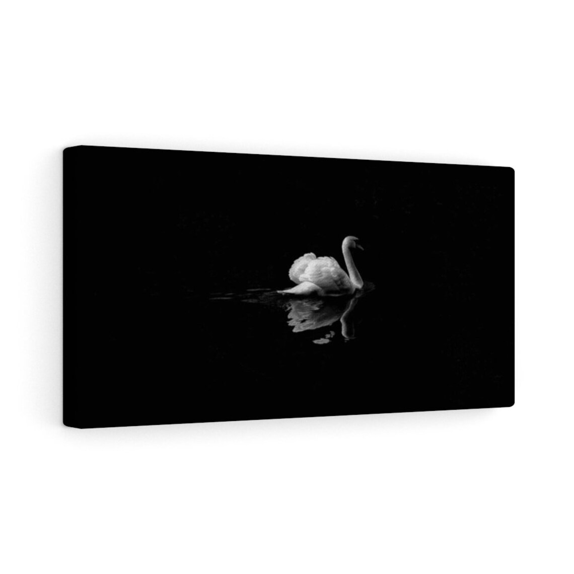 Swan Art Swan Canvas Swan Wall Decor Swan Picture Swan Art Etsy
