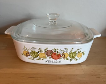 Small One Quart Corningware Casserole Dish with Lid