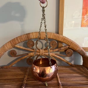 Copper Craft Cauldrons Small Hanging Planters