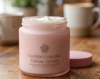 Vanille Cupcake Talgcreme Grasgefüttertes Gras Fertiges Rind