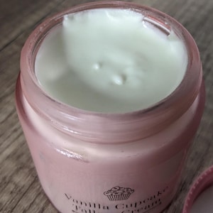 Vanilla Cupcake Tallow Cream Grass Fed Grass Finished Beef Whipped Tallow Balm
