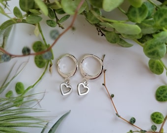 Pendientes Micro Heart Dantiy / Colgantes Minimalista Leverback