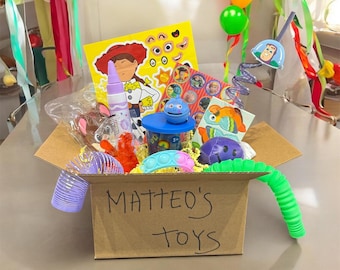 Benutzerdefinierte Toy Story Gastgeschenk Boxen | Personalisierte Kindergeburtstag Goodie Bags