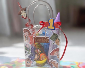 Cajas de regalo personalizadas para fiestas de Toy Story / Bolsas de regalo personalizadas para cumpleaños infantiles