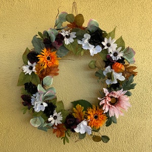 6 - Harvest, Fall, Autumn Wreath, Front Door Decor
