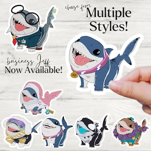 Jeff the Land Shark Waterproof Vinyl Sticker | Hand-drawn Marvel Rivals ...