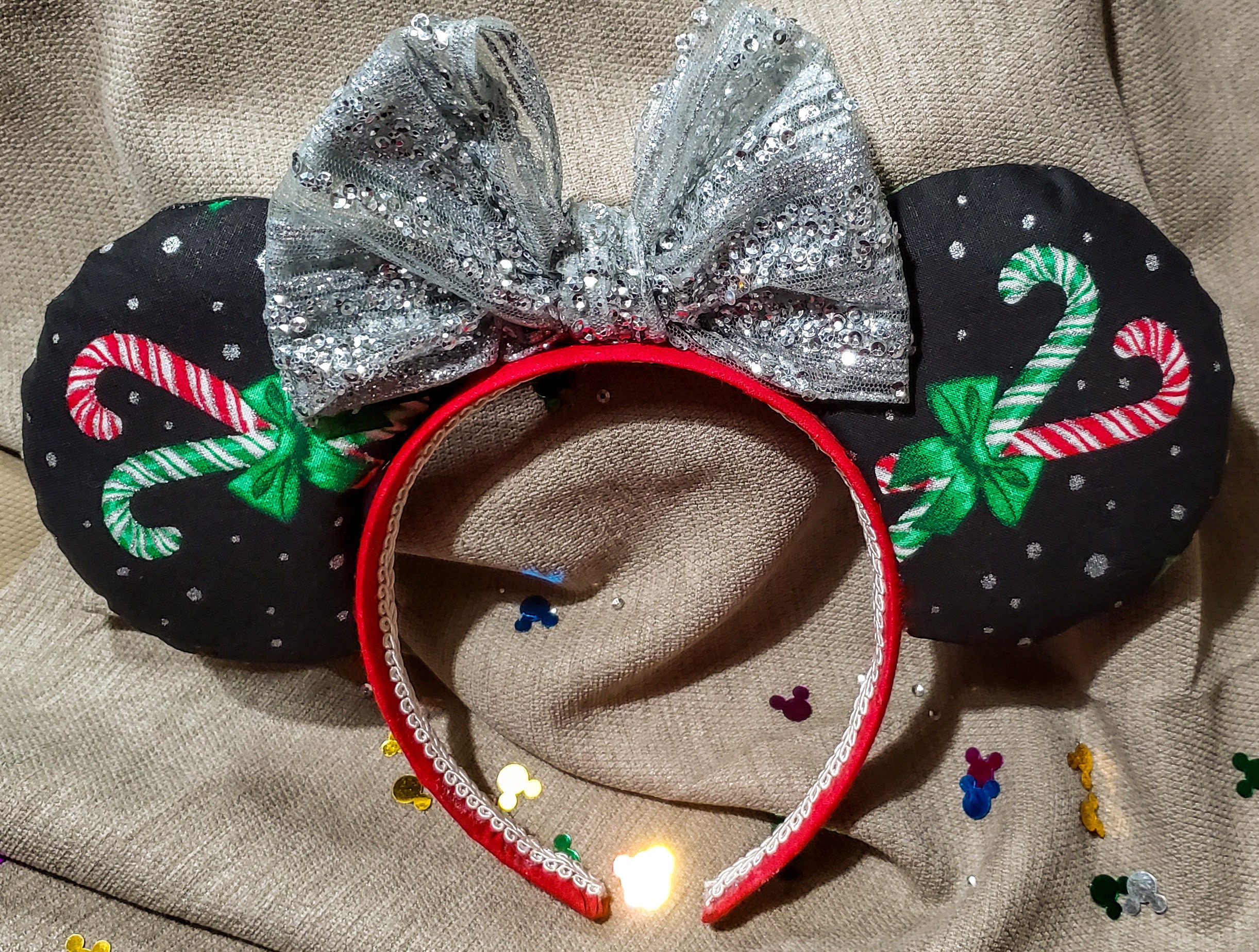 Disney Parks Candy Cane Holiday Minnie Ears Disney main image 4