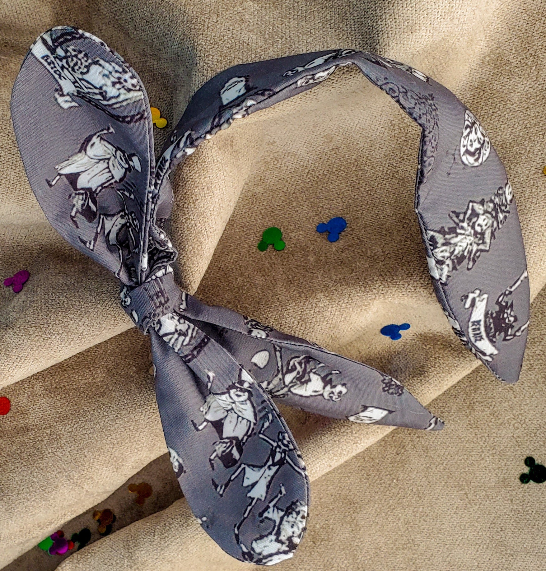Disney Parks Disneyland Haunted Mansion Hair Accessory Hair Bow NWT Haunted Mansion Inspired Mouse Ears Mickey Ears Headband  main image 2