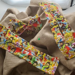 Disney Princesses Bun Wrap Bow Cinderella Belle Snow White Rapunzel Jasmine DIsney Parks Mickey Minnie Ear Headband Mulan Tinkerbell Aurora