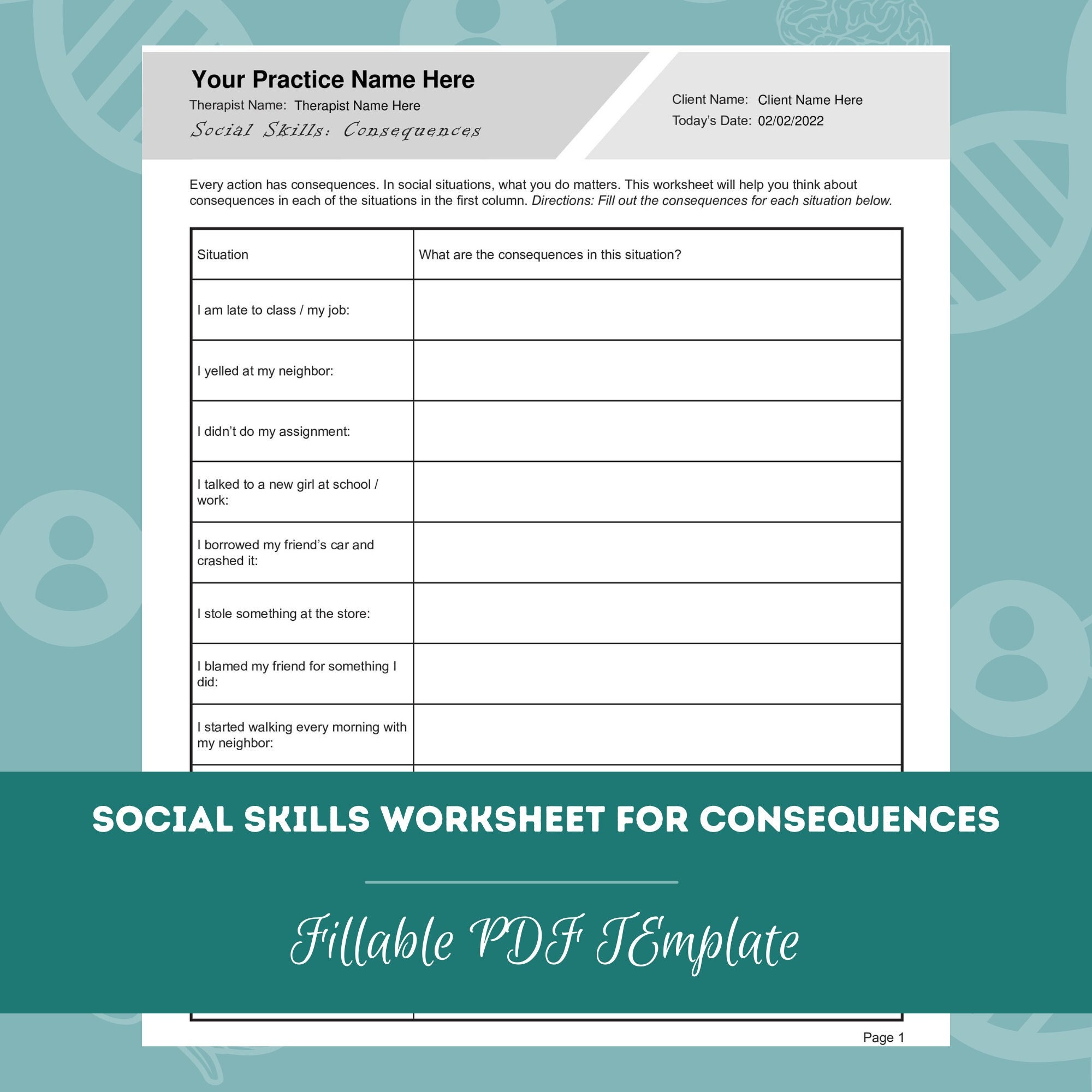 Social Skills Worksheets For Consequences Editable Fillable PDF social-skills-worksheets-for-consequences-editable-fillable-pdf