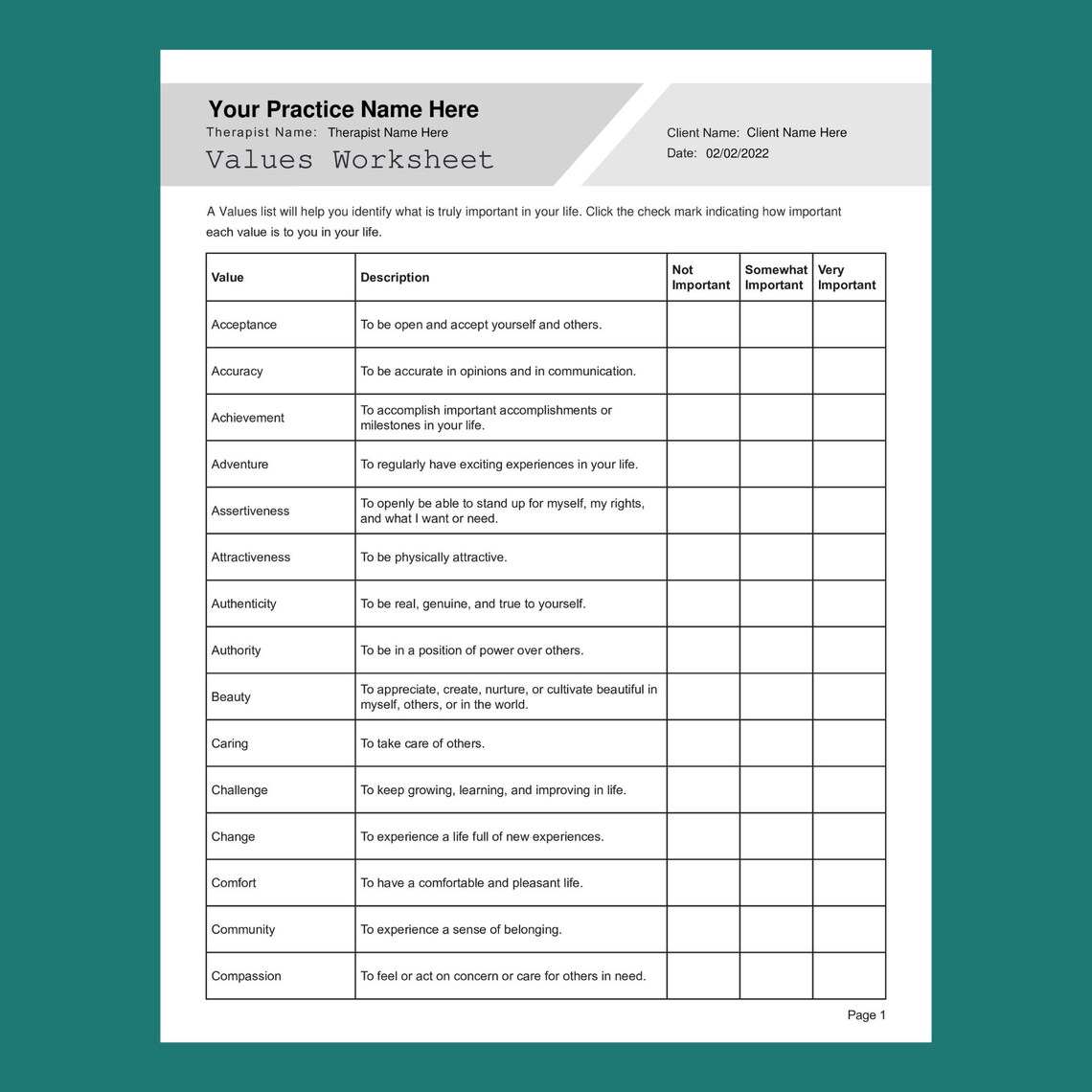 Narrative Therapy Worksheets Bundle Editable / Fillable / Printable PDF