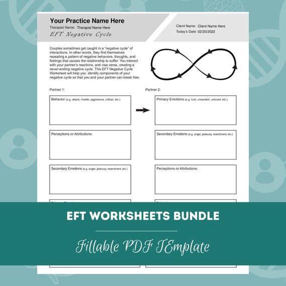 Emotionally Focused Therapy Worksheets Bundle Editable / - Etsy