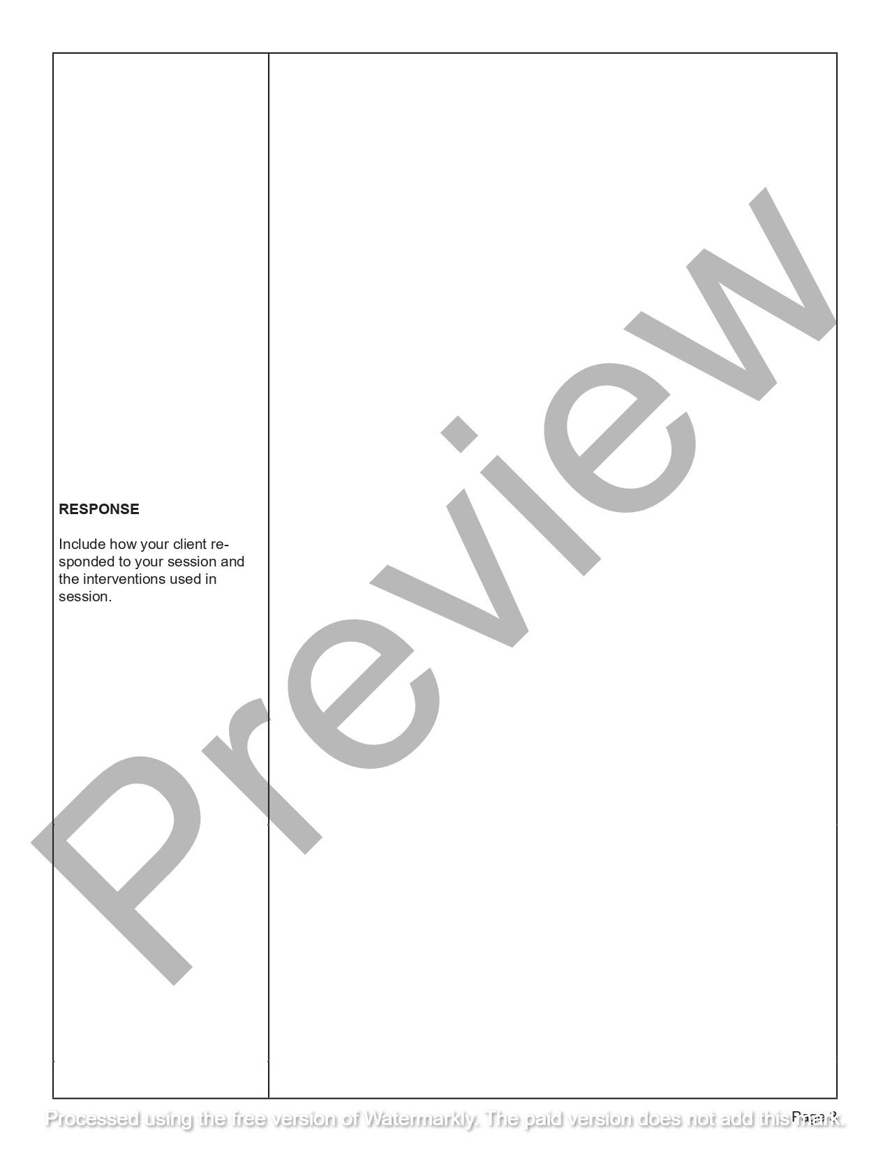 BIRP Progress Note Template - Short and Long | Editable / Fillable PDF ...
