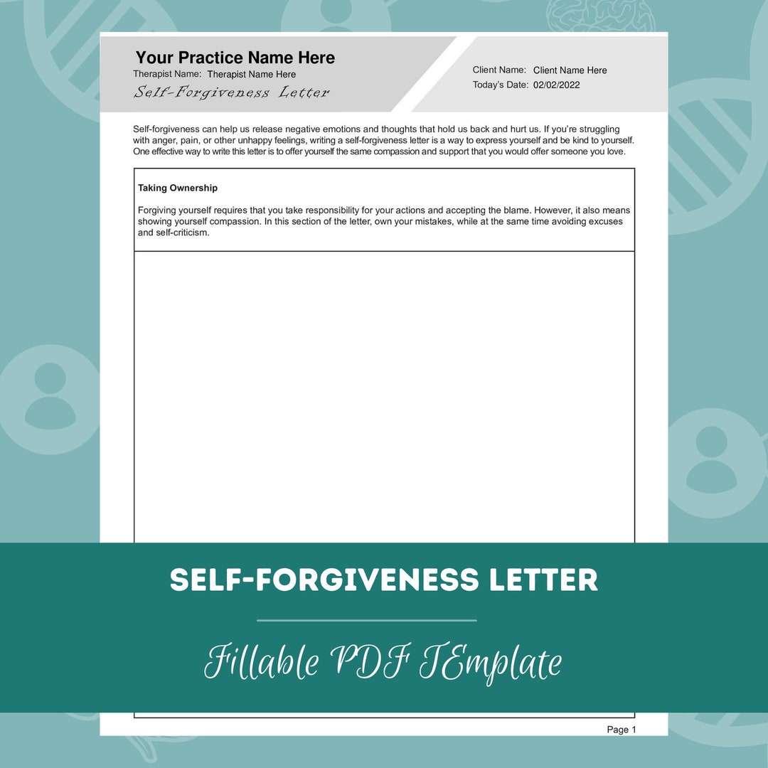 Self Forgiveness Letter Editable Fillable PDF Template For Counselors self-forgiveness-letter-editable-fillable-pdf-template-for-counselors