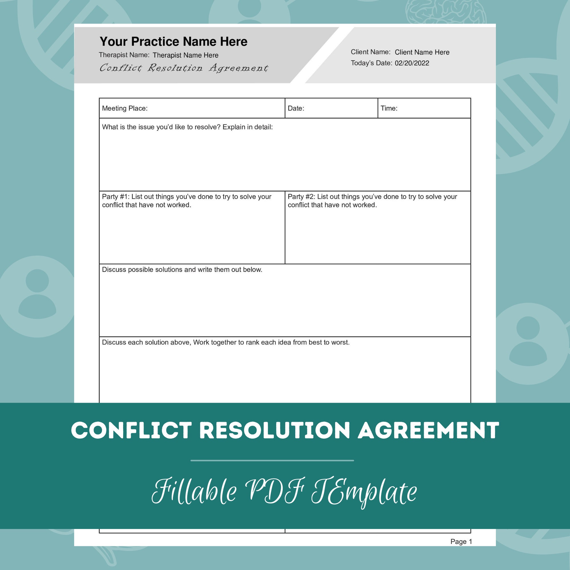 Conflict Resolution Worksheets Bundle Editable / Fillable / Printable Conflict Resolution Worksheets Bundle Editable / Fillable / Printable