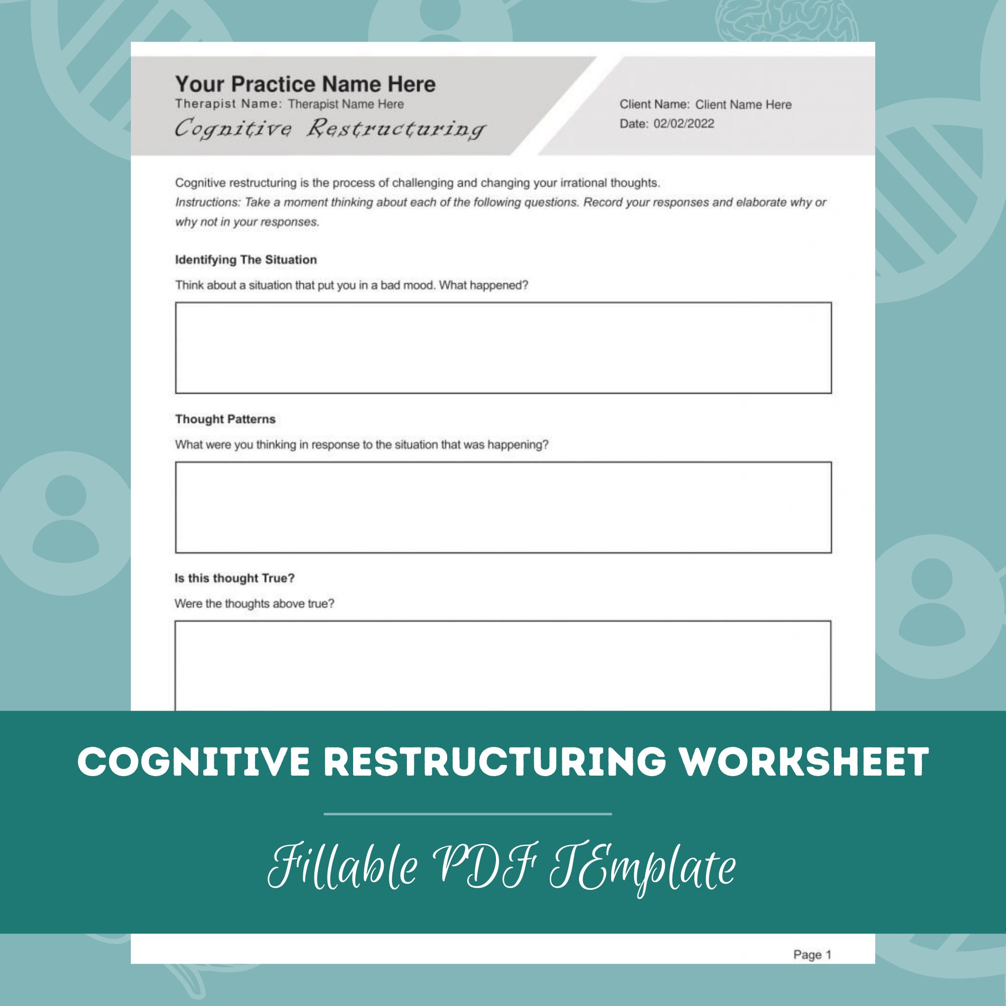 Coping Skills Worksheets Bundle Editable / Fillable / - Etsy