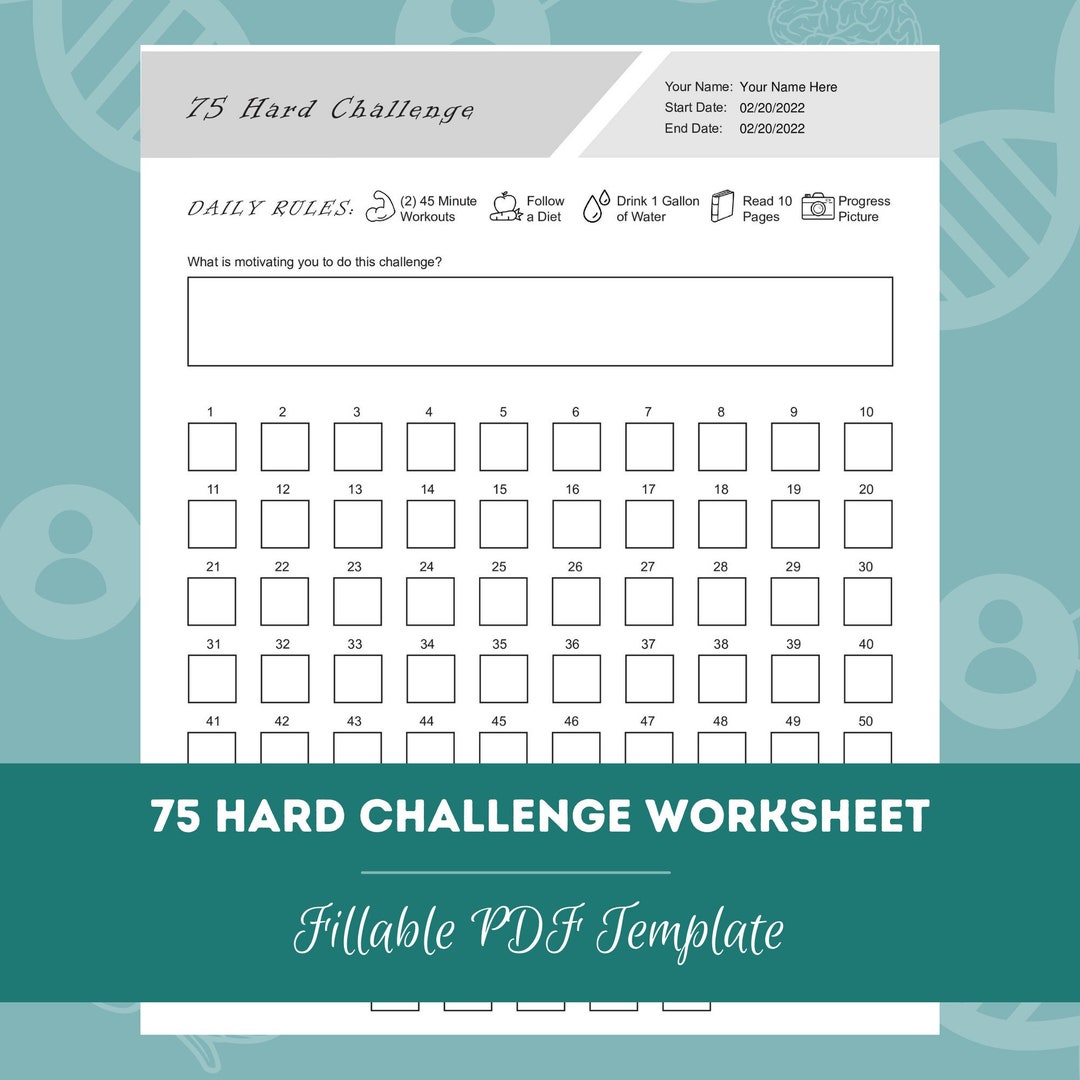 75 Hard Challenge Worksheet Editable - Il 1080xN.5003688878 Bzp8