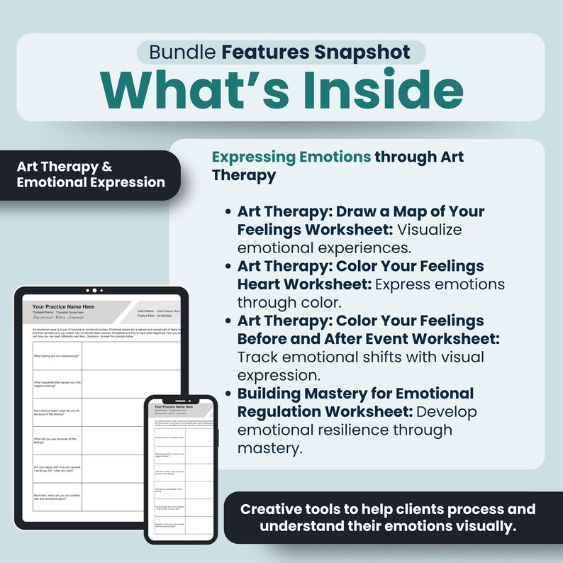 Emotional Regulation Worksheets Bundle (44 Fillable/printable Pdfs ...