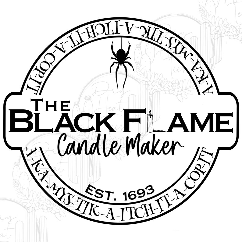 The Black Flame Candle Maker PNG & SVG Etsy