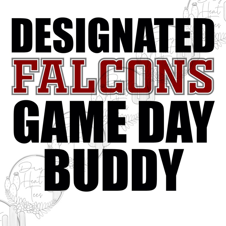 Falcons Game Day Buddy PNG & SVG Etsy