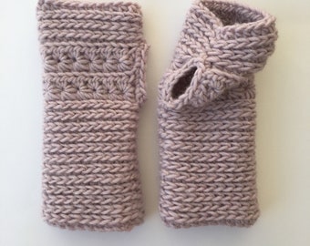 Crocheted Fingerless Mittens⎟PDF PATTERN