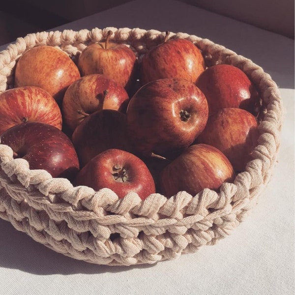 Crocheted fruit basket⎟PDF PATTERN