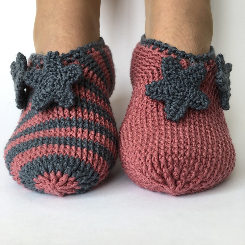 Crocheted SlippersPDF PATTERN image 1