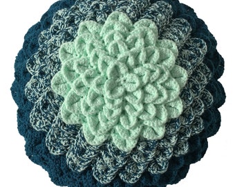 Crocheted Succulent Cushion⎟PDF PATTERN