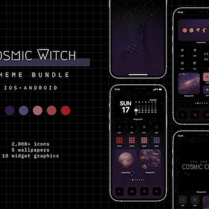 Cosmic Witch Aesthetic Theme voor iOS + Android