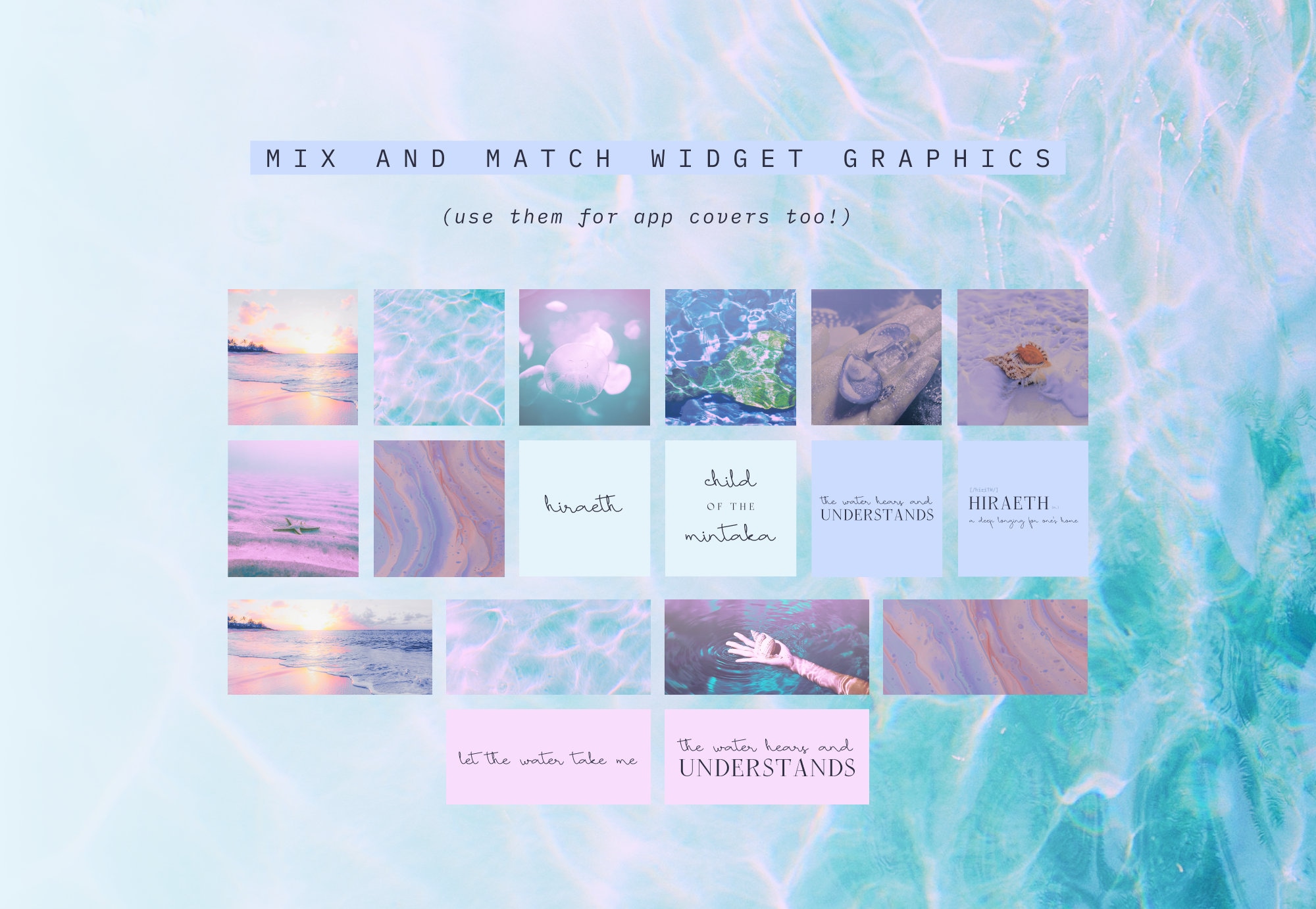 Mermaid Aesthetic Theme for Ios Android - Etsy
