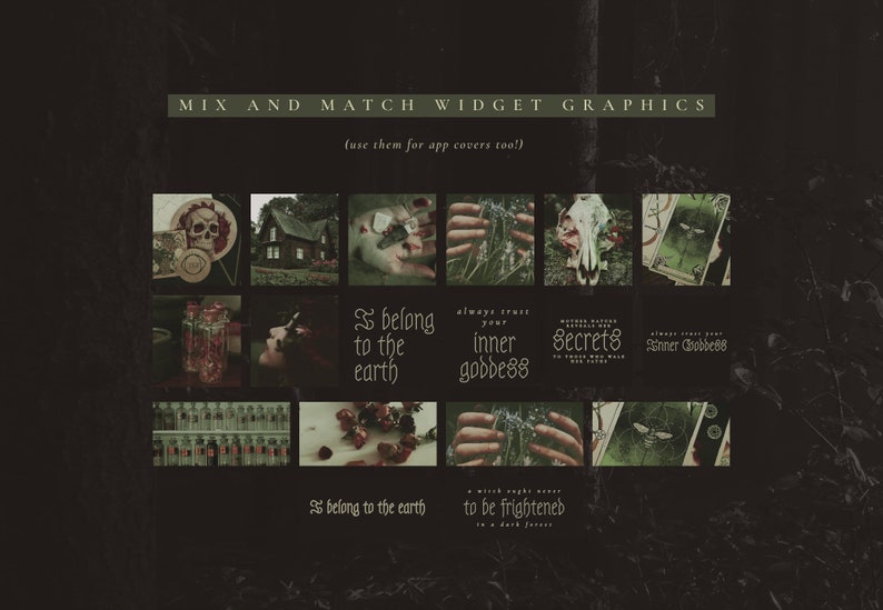 Cottage Witch Aesthetic Theme for iOS + Android image 5