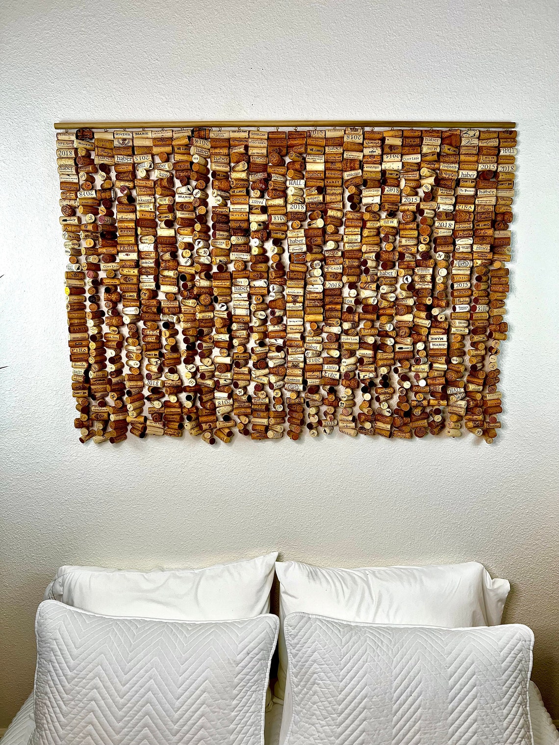 Hanging Cork Wall Art Piece Etsy