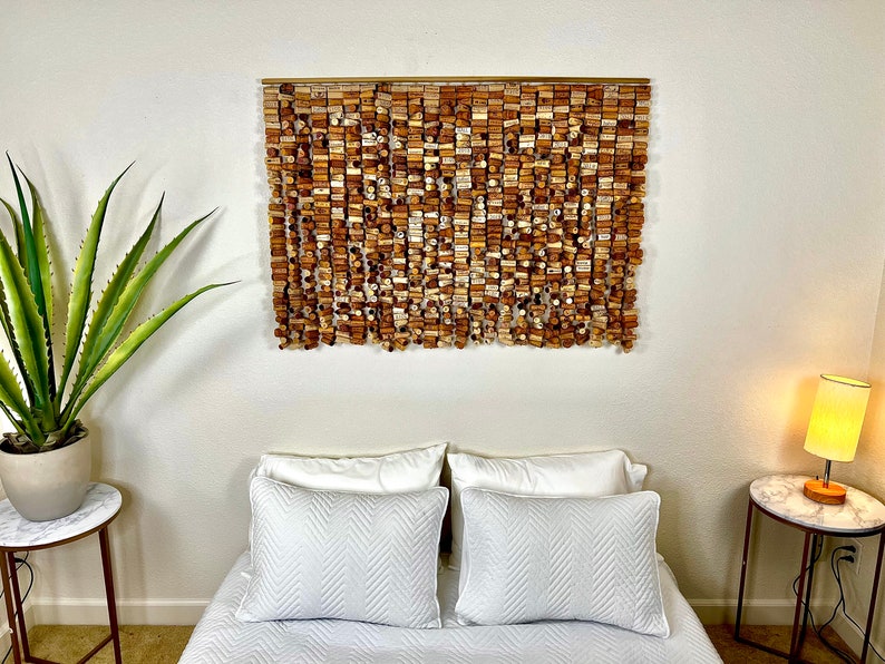 Hanging Cork Wall Art Piece Etsy