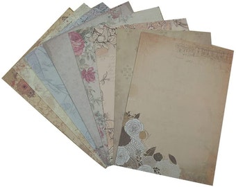 writing paper for letters 80 pcs Stationery Writing Paper, Vintage Floral 8 Patterns