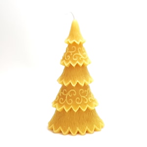 Beeswax Decorated Tree Candle