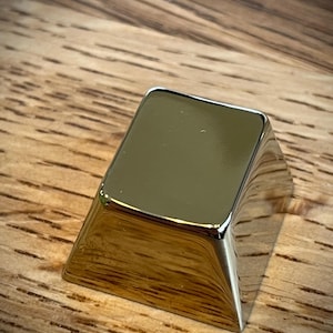 Timeless Mirror-Polished Brass Colour Keycap  – Classic Artisan Keycap for Mechanical Keyboards - cherry profile escape row