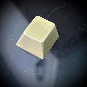 Matte Brass colour PVD Coated Artisan Escape Keycap for Mechanical Keyboard. Cherry profile