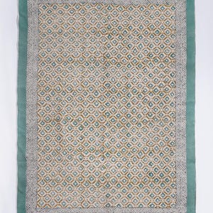 Handwoven Cotton Kilim Rug: Bohemian Flatweave Area Rug, 4x6