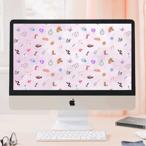 Swiftie Aesthetic Wallpaper | Pop Star Era Collage Desktop Background | Swiftie-Inspired Digital Art for Laptop or Tablet