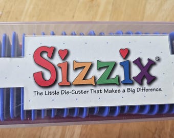 RARE Sizzix Nouveau Alphabet dies Sizzlits Set Includes 35 dies Alphabets Cutting die set - Gifts - Vintage But great shape like New