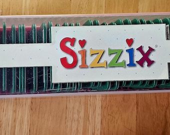 Sizzix Boxed Brush Alphabet dies Sizzlits Set Includes 35 dies Alphabets Cutting die set - Gifts - Vintage But great shape