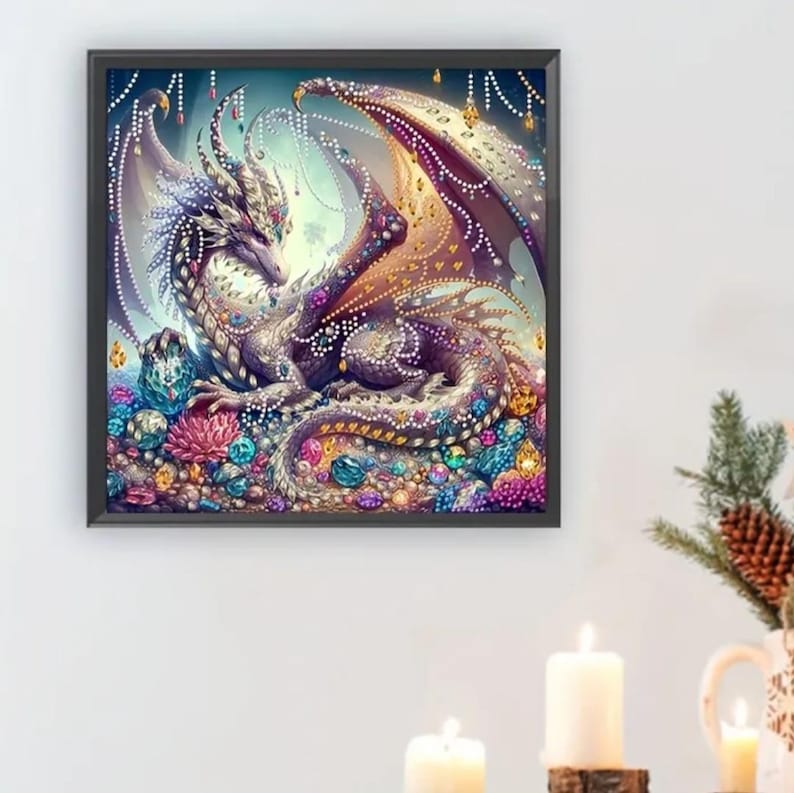 Beautiful Dragon Diamond Art Painting Kit Set Canvas DIY Painting ...