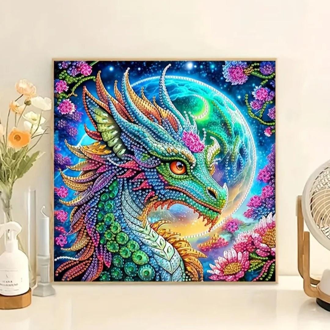 Beautiful Dragon Diamond Art Painting Kit Set Canvas DIY Painting ...