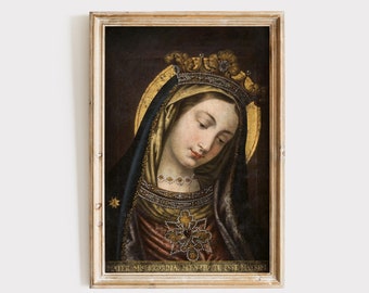 Our Lady of the Bowed Head Art Print | Mater Misericordiae