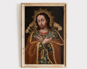 St Joseph Art Print | Spanish Colonial Cuzco Art School 18th Century